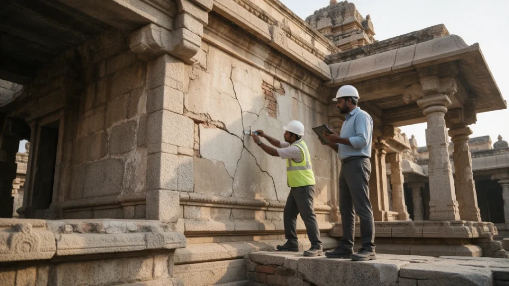Temple restoration services in India by SGR Builders